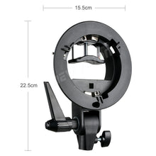 Load image into Gallery viewer, Godox S Speedlite Flash Mount Holder Bracket Lampu Kamera Black