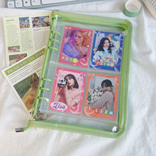 Load image into Gallery viewer, INSTAXSHOP Binder Zipper A5 6 Ring Album Instax Foto Photocard Card Holder