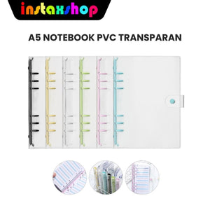 INSTAXSHOP Binder PVC A5 6 Ring Album Instax Photocard Notebook Card Holder
