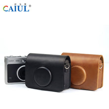 Load image into Gallery viewer, Leather Bag Pouch HORIZONTAL Fujifilm Instax Mini EVO Tas Kamera