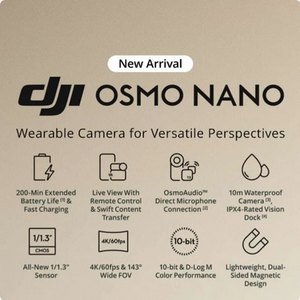 DJI Osmo Nano Tiny Action Kamera Garansi Resmi