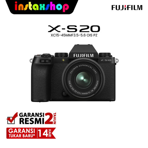 Fujifilm XS20 X-S20 Body Kit XC 15-45mm Kamera Mirrorless Resmi