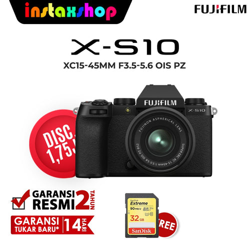 Fujifilm X-S10 XS10 Kit 15-45mm Garansi Resmi FFID
