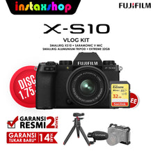 Load image into Gallery viewer, Fujifilm X-S10 XS10 Kit 15-45mm Vlog Kit Limited edition Garansi Resmi