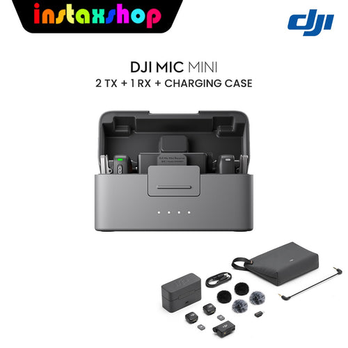 INSTAXSHOP DJI Mic Mini (2 TX + 1 RX + Charging Case) Garansi Resmi