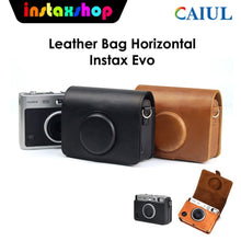 Load image into Gallery viewer, Leather Bag Pouch HORIZONTAL Fujifilm Instax Mini EVO Tas Kamera