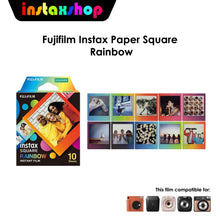 Load image into Gallery viewer, INSTAXSHOP Fujifilm Paper Film Instax Square Rainbow (10lembar)