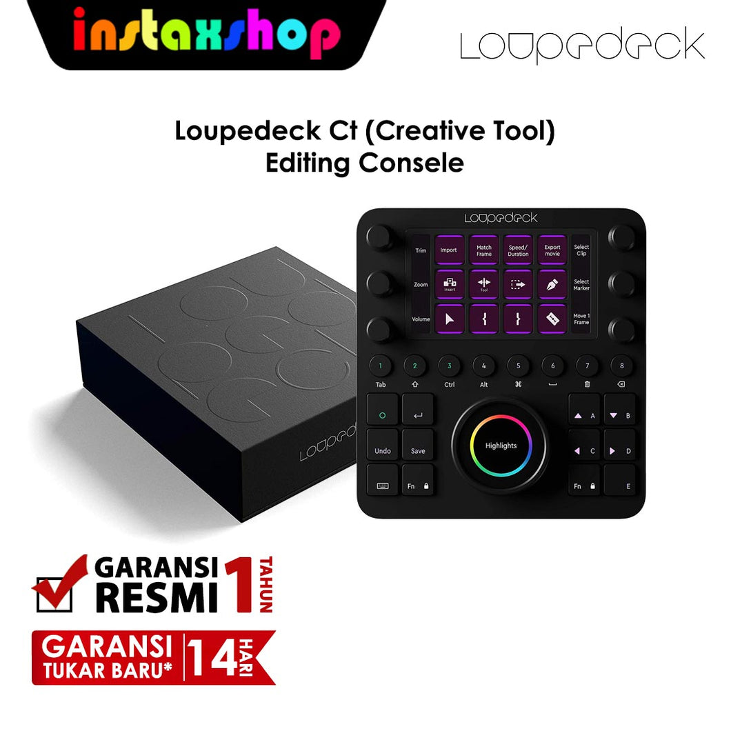 Loupedeck CT (Creative Tool) - Editing Photo Video Design Console for Lightroom Premiere