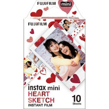 Load image into Gallery viewer, Fujifilm Instax Mini Film Heart Sketch Paper Motiif Refill Instax Mini