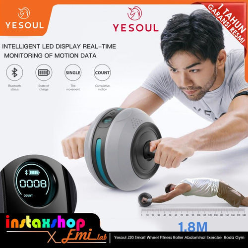 Yesoul J20 Smart Wheel Fitnes Roller Abdominal Exercise Roda Gym Resmi