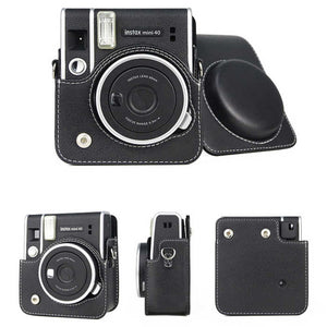 Leather Bag Pouch for Fujifilm Instax Mini 40 Tas Case Kamera PU
