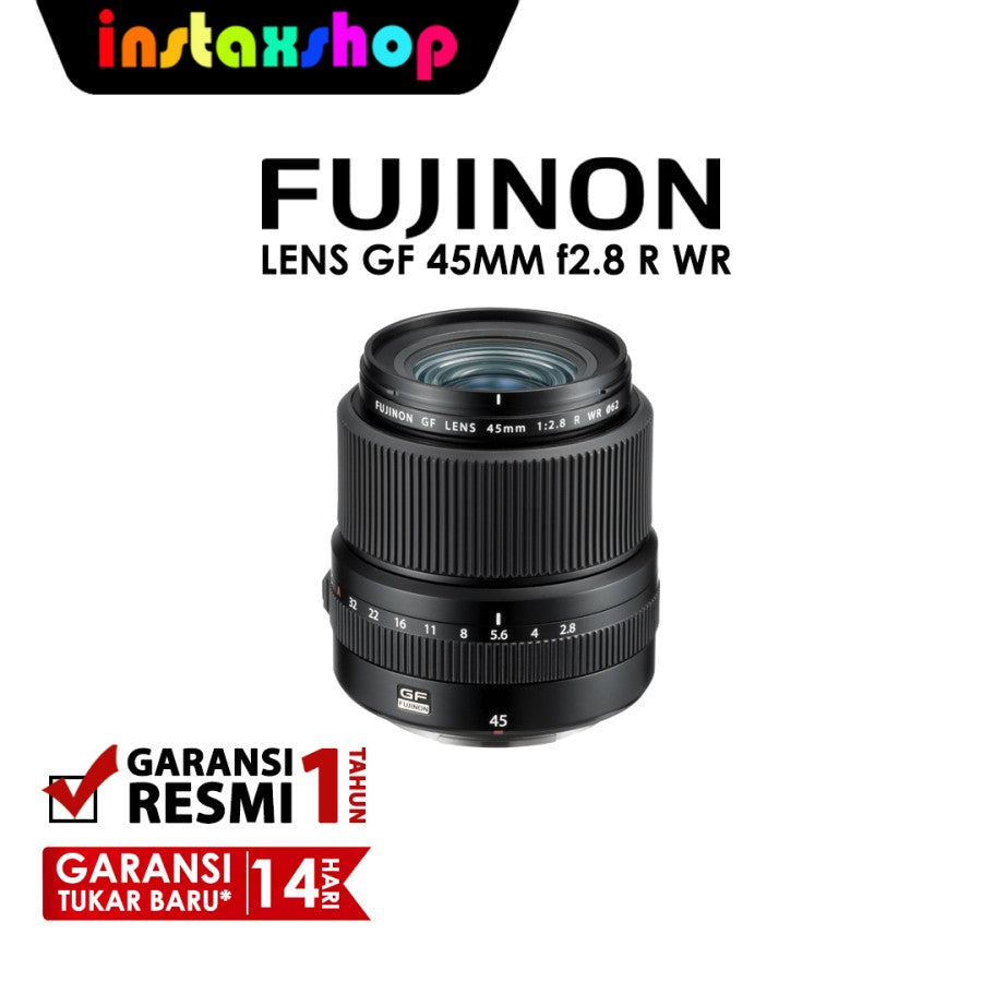 Fujifilm Fujinon Lensa Kamera GF45mm f/2.8 R WR