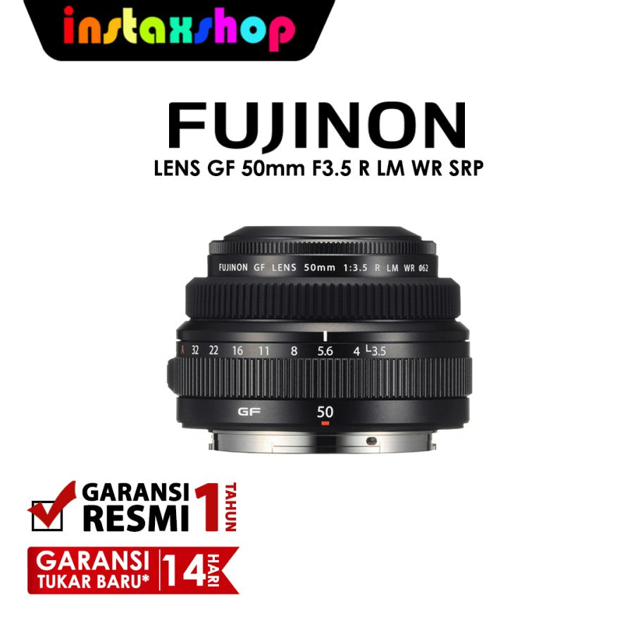 Fujifilm Fujinon Lensa Kamera GF 50mm f/3.5 R LM WR Lens