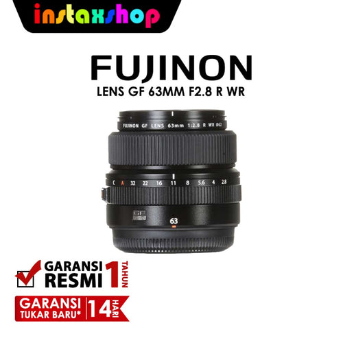 Fujifilm Fujinon Lensa Kamera GF63mm f/2.8 R WR