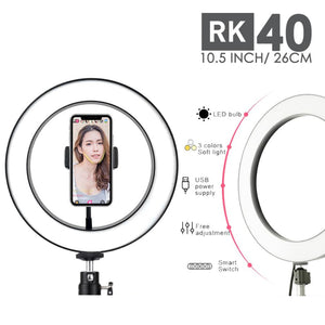 PAKET Ring Light 20cm/26cm/30cm+ Lightstand 160CM/200CM/200CM Lampu Beauty Make Up Vlog