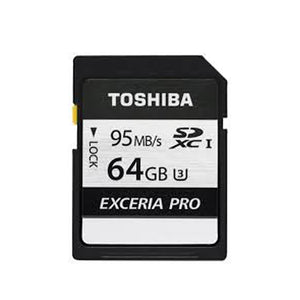 Toshiba Exceria PRO SDHC UHS-I Card - 64G (R95/W75)
