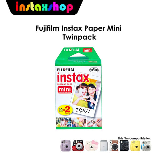 Fujifilm Instax Mini Film Twinpack Plain Polos