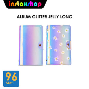 Album Glitter Jelly LONG 96 Foto 2R Transparan for Fujifilm Instax Mini 8 9 11 25 40 90 SP2