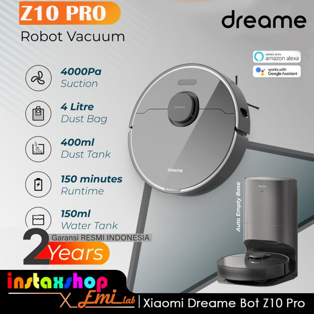 Xiaomi Dreame Bot Z10 Pro Robot Vacuum Cleaner and Mop 4000Pa Sapu Pel
