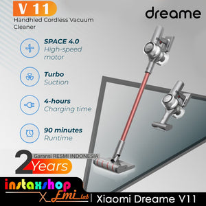 Xiaomi Dreame V11 Vacuum Cleaner Handheld OLED 25000pa Penyedot Debu