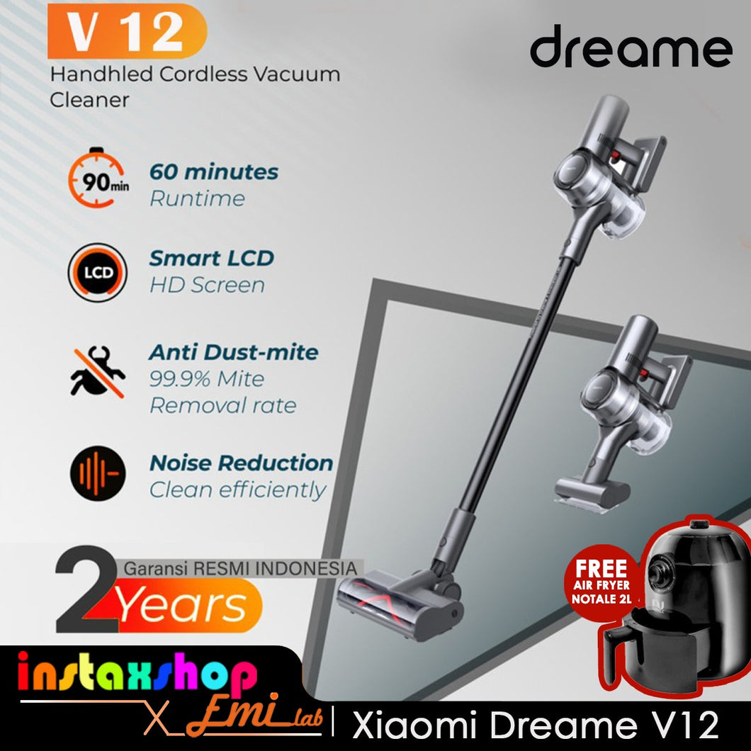 Xiaomi Dreame V12 Handheld Cordless Vacuum Cleaner 27kPa Penyedot Debu