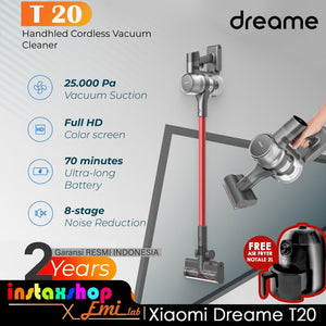 Xiaomi Dreame T20 Handheld Cordless Vacuum Cleaner 25kPa Penyedot Debu