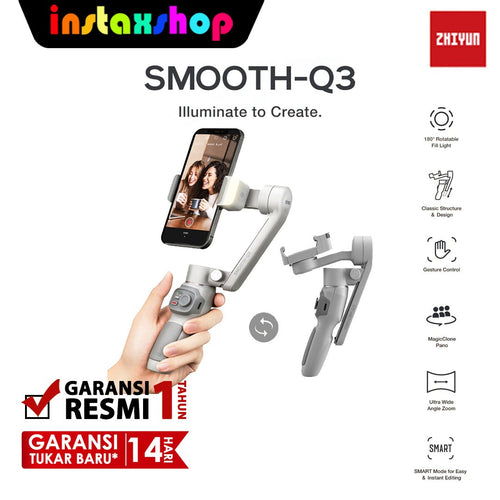 Zhiyun Smooth Q3 Gimbal Smartphone Stabilizer HP Zhiyuntech GARANSI RESMI