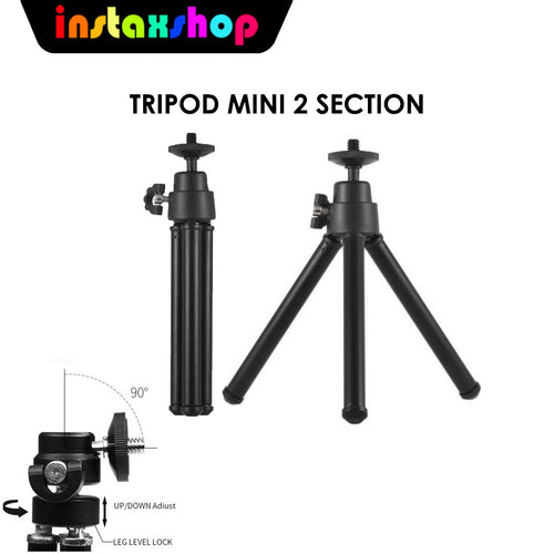 Desktop Mini Tripod HP 2-Section with Holder U Universal Smartphone HITAM