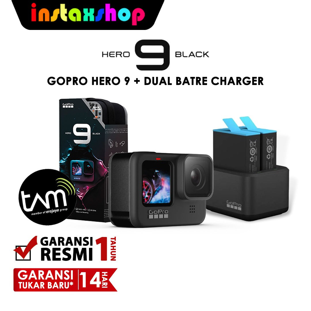 GoPro HERO9 Dual Battery Charger Ultra Smooth Action Camera GoPro Hero  Garansi Resmi - Main Image