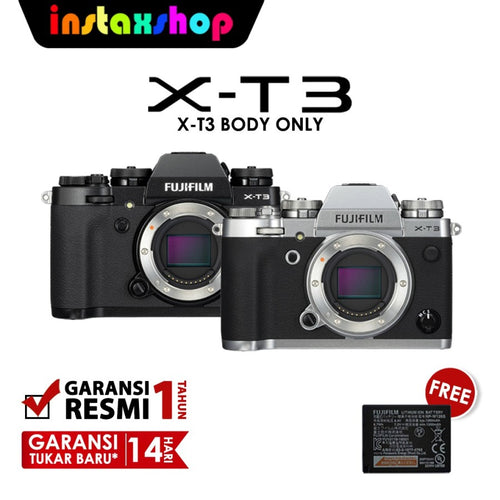 NEW Fujifilm X-T3 XT3 Body Only Mirrorless Digital Camera CHARGER KABEL BLACK
