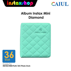 Album Instax Mini Diamon Colorfull isi 36 foto / Album Foto - Blue