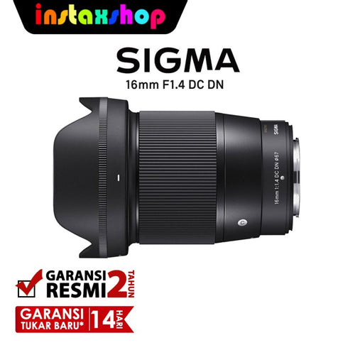 Sigma 16mm f1.4 Fujifilm X DC DN Contemporary 16mm f/1.4 Garansi Resmi