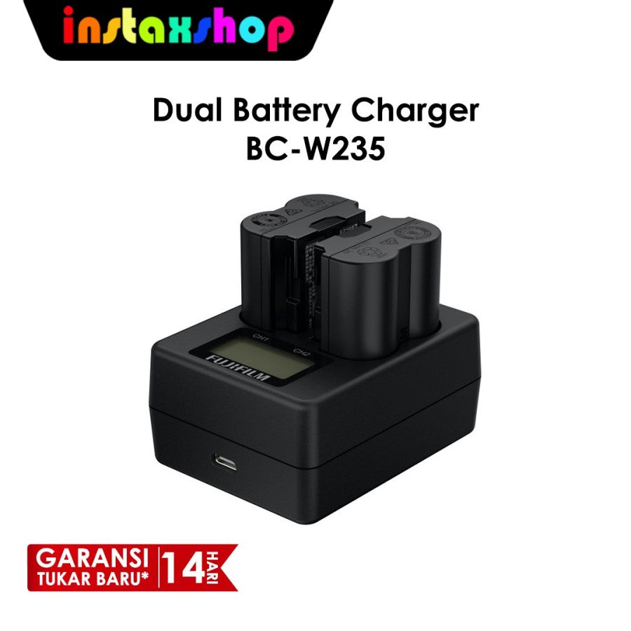 FUJIFILM Original Battery & Charger NP-W235 XT4 Lithium-Ion BCW235