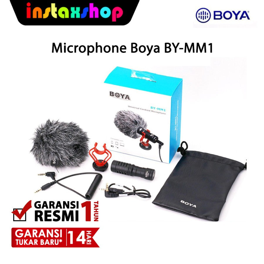 Microphone Boya BY MM1 CardioId Shotgun mic DSLR / Handphone