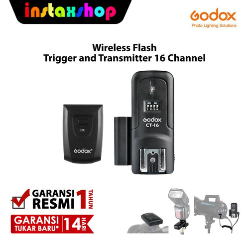 Godox Wireless Flash Trigger and Transmitter 16 Channel CT-16