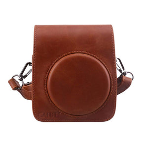 Pouch Instax Mini 70 Leather Bag- Coklat