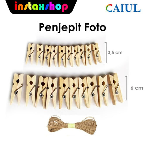 Jepitan Foto Instax Wooden Jepit Foto Hias Accesories