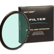 Load image into Gallery viewer, K&amp;F CONCEPT 62mm SLIM Fader Variable ND Filter - ND4 to ND 400 62 mm
