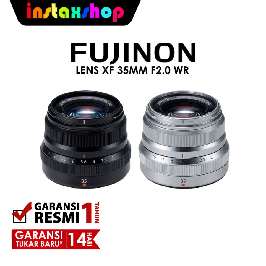 Fujifilm Fujinon Lensa Kamera XF35MM F2 WR Silver