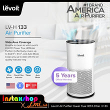 Load image into Gallery viewer, Levoit Air Purifier Tower True HEPA Filter H13 LV- H133 Auto Mode