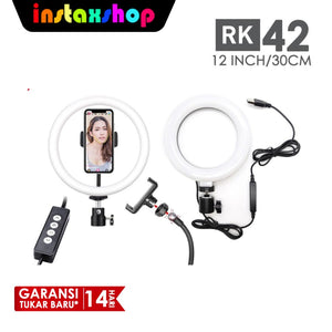 RING LIGHT LED COSTA RK42 30CM Lampu MultiColor Make Up Vlog Ringlight