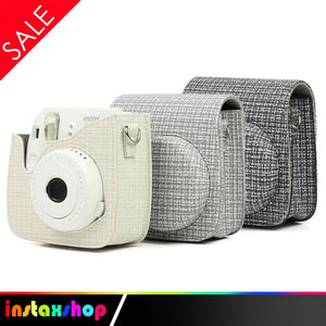 Leather bag Fujifilm instax mini 8 / mini 9 Pouch 8s Tas kamera Prague - Cream