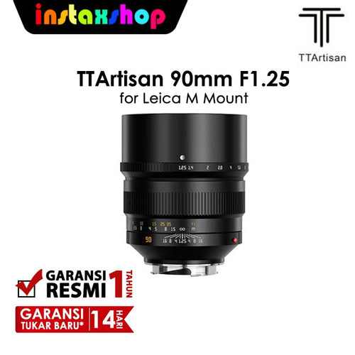 TTArtisan 90mm f1.25 Leica M Mount Fullframe TTArtisans 90mm f/1.25 GARANSI RESMI