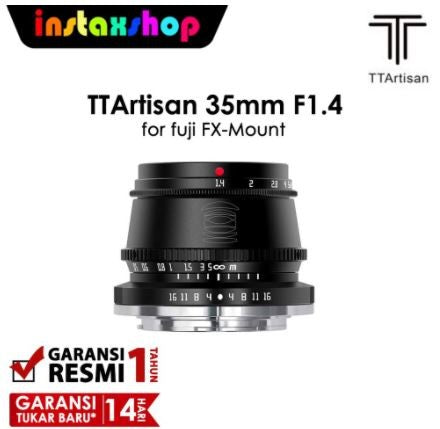 TTArtisan 35mm f1.4 for Fujifilm X FX Mount TT Artisan 35mm f/1.4
