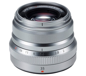 Fujifilm Fujinon Lensa Kamera XF35MM F2 WR Silver