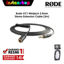Load image into Gallery viewer, Rode VC1 Minijack 3.5mm Stereo Extention Cable (3m)
