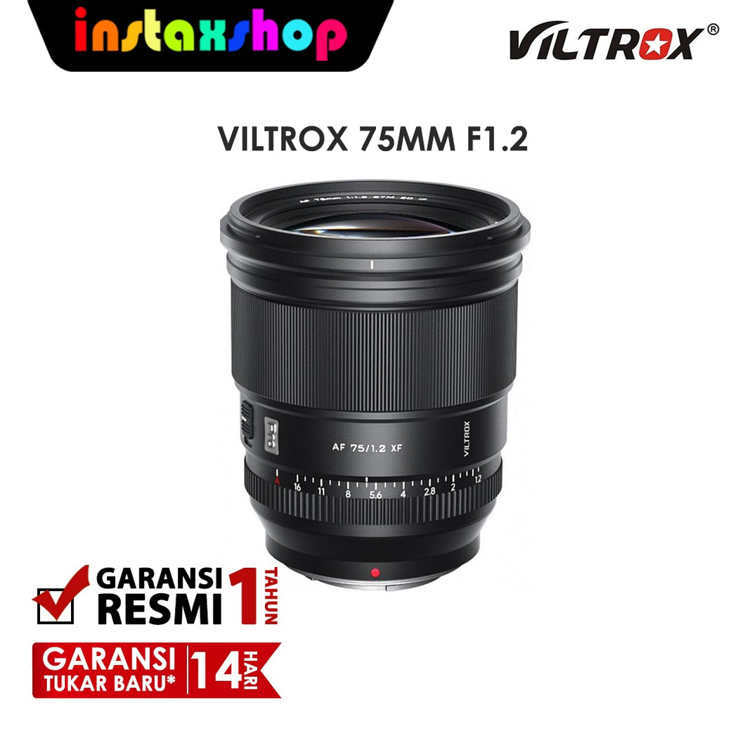 Viltrox Lensa 75mm F1.2 Auto Focus PRO Prime Lens for Fujifilm X-Mount