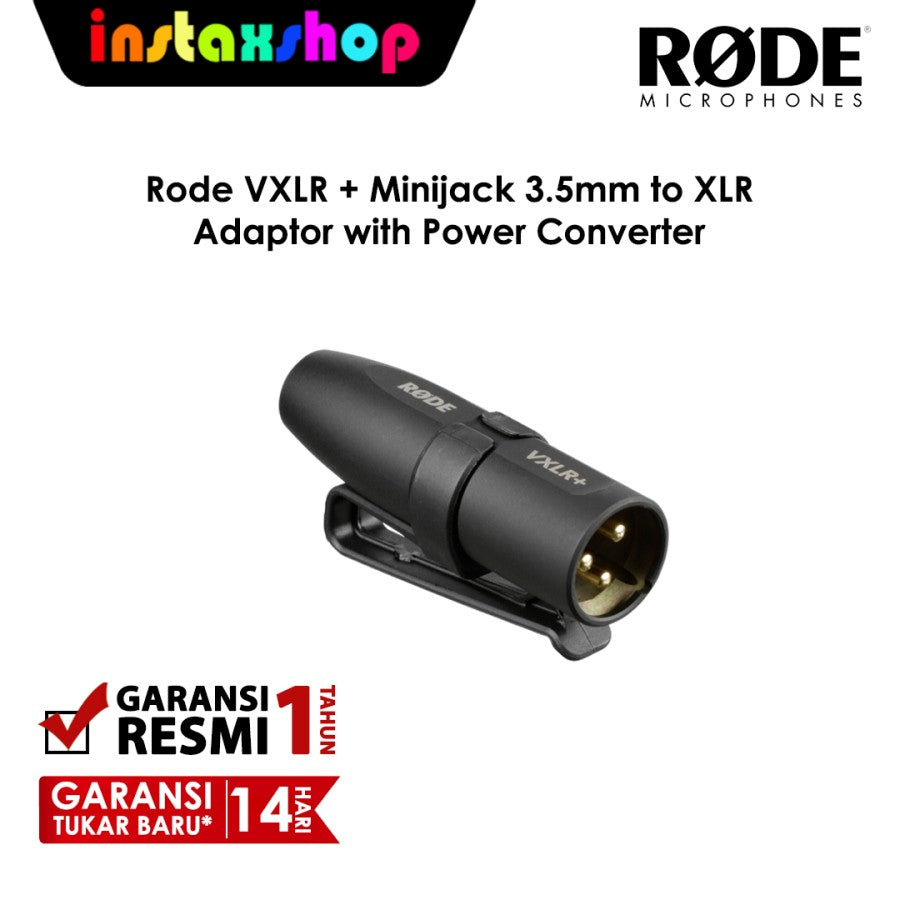 Rode VXLR + Minijack 3.5mm to XLR Adaptor With Power Converter