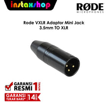 Load image into Gallery viewer, Rode VXLR Minijack 3.5mm to XLR Adaptor